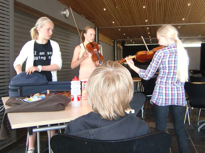 Fiolinspilling på kulturskolen