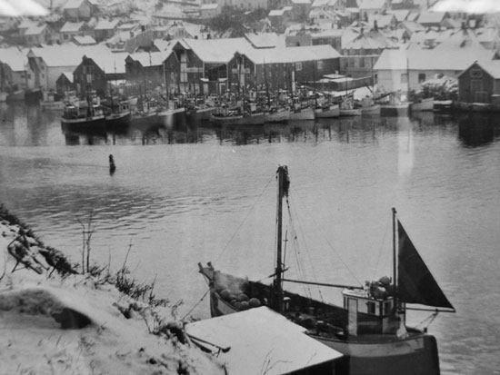 Indre havn i gamle dager - Foto: Hans Klingenberg Hansen