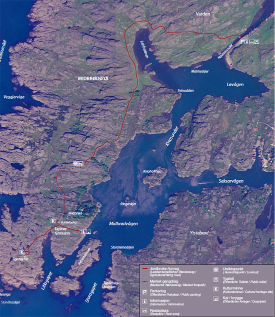Kart over Eigerøy fyr Kart over Eigerøy fyr