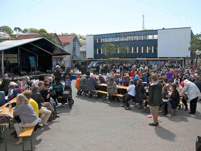 Fyrfestivalen på torget i Egersund