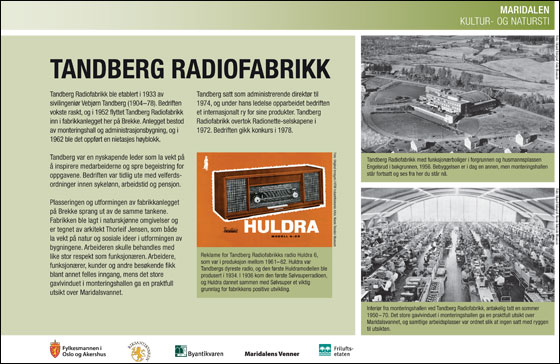 Tandberg radiofabrikk. Byantikvaren.