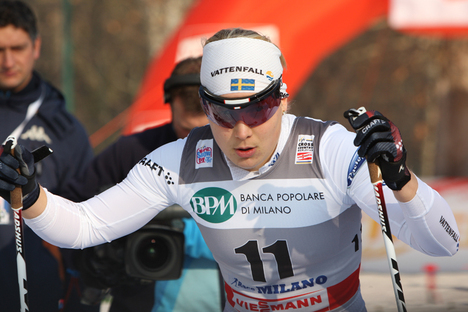 Hanna Brodin gör vinterns första tävling på skärtorsdagen. Här vid världscupen i Milano förra vintern. FOTO: Hemmersbach/NordicFocus. Hanna Brodin gör vinterns första tävling på skärtorsdagen. Här vid världscupen i Milano förra vintern. FOTO: Hemmersbach/NordicFocus.