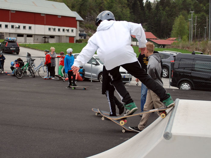 Åpning av skateparken på Slettebø