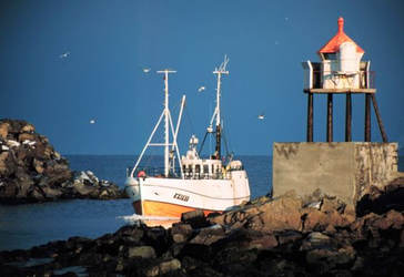 Innseiling til Hovden havn Innseiling til Hovden havn