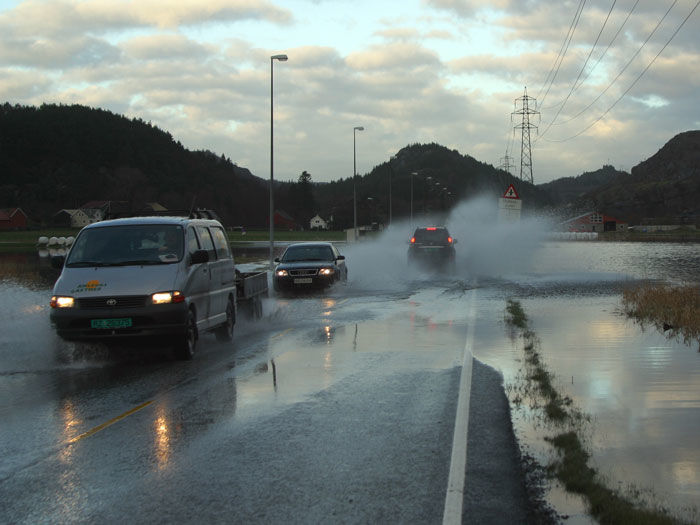 Flom og regn i Eigersund kommune