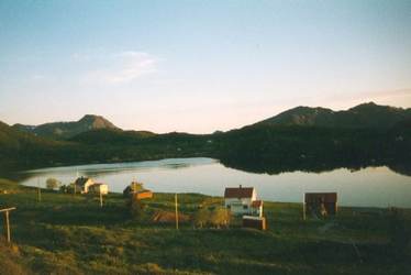 Midtsommernatt over Skorpa ca. 1996. Originalbildet er lånt av Arne Iversen Midtsommernatt over Skorpa ca. 1996. Originalbildet er lånt av Arne Iversen