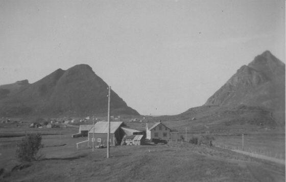 Fra Øyjord ca. 1950 Originalbildet er lånt av Tore Enoksen