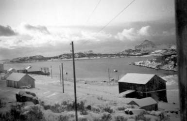 Parti fra Steinsvika ca. 1950-52. Originalbildet er lånt av Jørgine Steinsvik Parti fra Steinsvika ca. 1950-52. Originalbildet er lånt av Jørgine Steinsvik