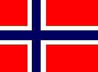 Norsk flagg, tegnet