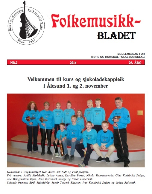 Folkemusikkbladet haust 2014 - forside