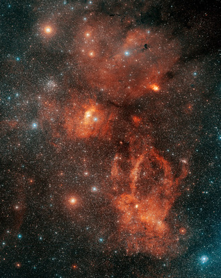NGC 7635, Boble i en kosmisk sjø