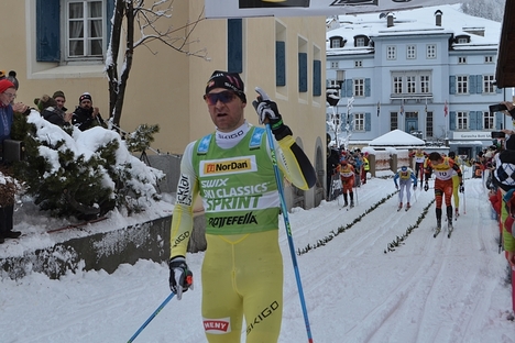 Öystein ”Pölsa” Pettersen utmanar ett gäng Vasaloppsvinnare i Skinnarloppet på söndag. Här är ”Pölsa” vid seger i La Diagonela. FOTO: Johan Trygg/Längd.se. Öystein ”Pölsa” Pettersen utmanar ett gäng Vasaloppsvinnare i Skinnarloppet på söndag. Här är ”Pölsa” vid seger i La Diagonela. FOTO: Johan Trygg/Längd.se.