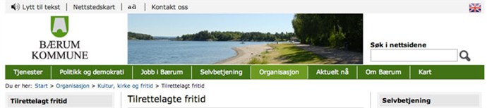 Tilrettelagt Fritid i Bærum kommune 