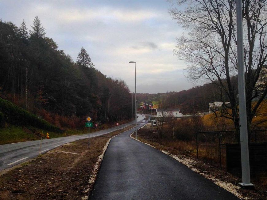 Gang og sykkelvei på Eigerøy