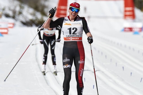 Justyna Kowalczyk vann Årefjällsloppet närmast före Seriaina Boner. Bilder från världscupen i Canmore för några veckor sedan. FOTO: Felgenhauer/NordicFocus. Justyna Kowalczyk vann Årefjällsloppet närmast före Seriaina Boner. Bilder från världscupen i Canmore för några veckor sedan. FOTO: Felgenhauer/NordicFocus.