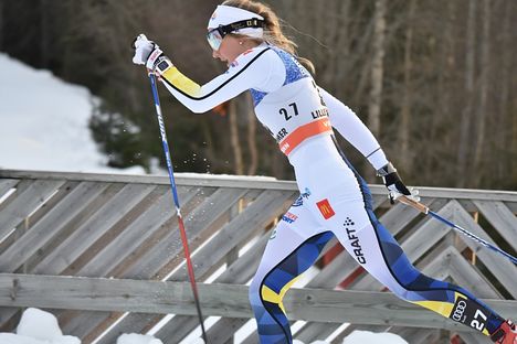 Stina Nilsson har en teoretiskt chansen att vinna den totala sprintcupen och kommer att kämpa för det när världscupen avslutas med en minitour i kanadensiska Quebec. FOTO: Rolf Zetterberg. Stina Nilsson har en teoretiskt chansen att vinna den totala sprintcupen och kommer att kämpa för det när världscupen avslutas med en minitour i kanadensiska Quebec. FOTO: Rolf Zetterberg.