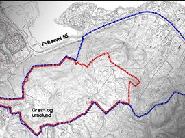 Kart over gravlund