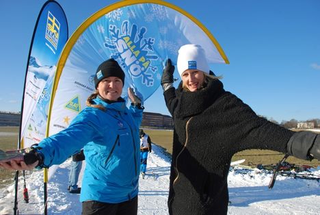 Charlotta Bürger Bäckström, verksamhetsansvarig Alla på snö och Carolina Klüft, projektledare GEN-PEP. FOTO: Lotte Jernberg/Svenska Skidförbundet. Charlotta Bürger Bäckström, verksamhetsansvarig Alla på snö och Carolina Klüft, projektledare GEN-PEP. FOTO: Lotte Jernberg/Svenska Skidförbundet.