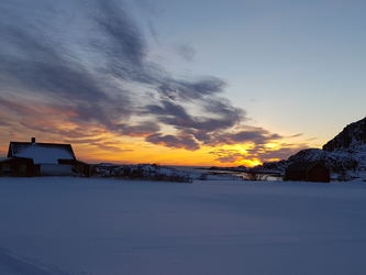 Solnedgang sett fra Søberg Solnedgang sett fra Søberg