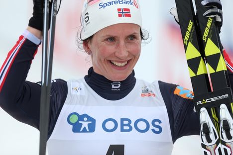 Marit Björgen tog sin 107:e världscupseger när hon krossade allt motstånd i Holmenkollens tremil. FOTO: GEPA pictures/Philipp Brem © Bildbyrån. Marit Björgen tog sin 107:e världscupseger när hon krossade allt motstånd i Holmenkollens tremil. FOTO: GEPA pictures/Philipp Brem © Bildbyrån.