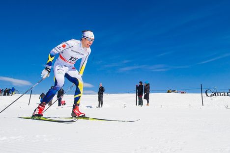Marcus Hellner hade bäst åktid av alla under världscupavslutningens jaktstart i Quebec. FOTO: Johanna Lundberg/Bildbyrån. Marcus Hellner hade bäst åktid av alla under världscupavslutningens jaktstart i Quebec. FOTO: Johanna Lundberg/Bildbyrån.