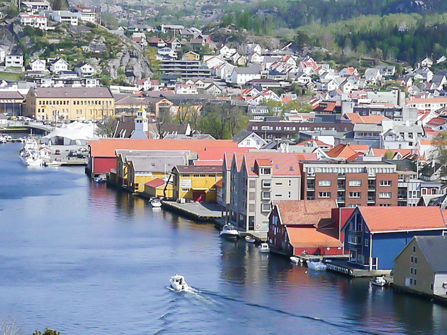 Egersund sentrum og havn