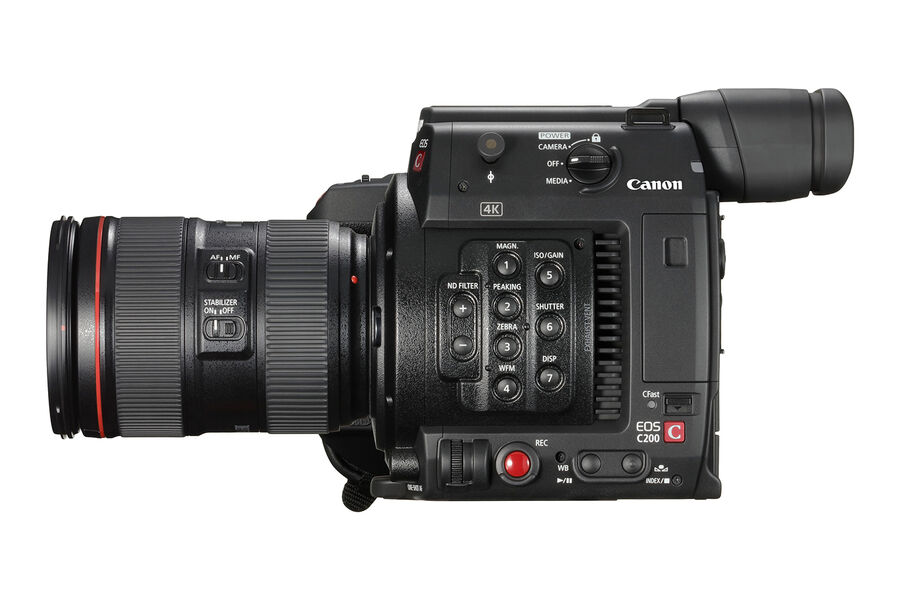  Canon EOS C200 har inntil 15 trinn dynamisk område og henvender seg til videoreportere som også må jobbe alene.