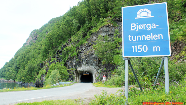 bjørgatunnellen - vegvesenet - bruk ved stenging av bjørga - krediter vegvesen og lisa sundstrøm 