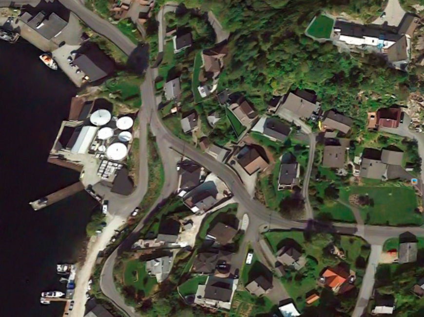 Satelittbilde over Varbergveien