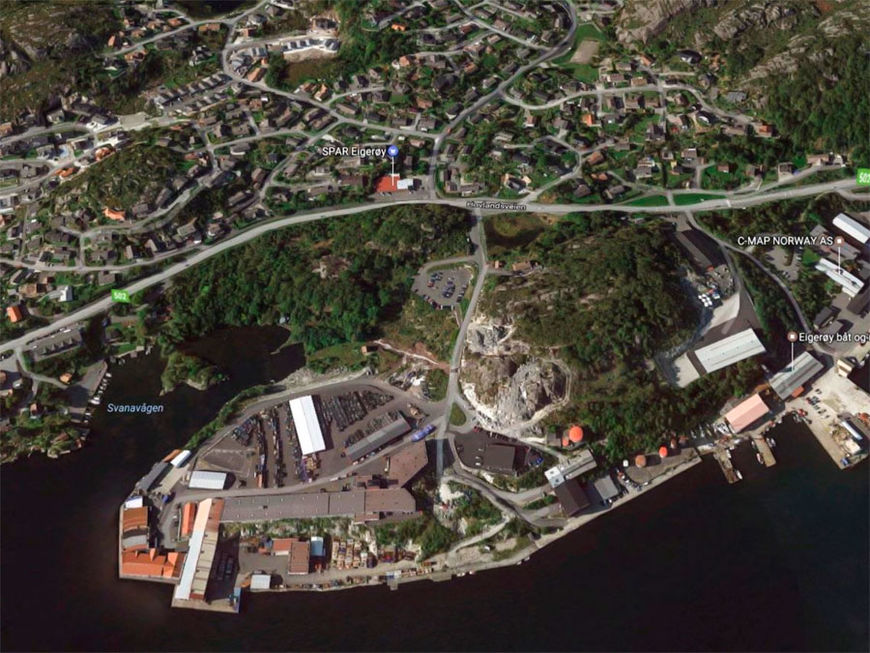 Satelittbilde over Svanavågen