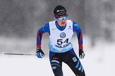 Frida Karlsson överlägsen juniorsegrare i Gällivare. Bilden från hennes fina lopp i seniorklassen på fredagen. FOTO: Carl Sandin/Bildbyrån. Frida Karlsson överlägsen juniorsegrare i Gällivare. Bilden från hennes fina lopp i seniorklassen på fredagen. FOTO: Carl Sandin/Bildbyrån.