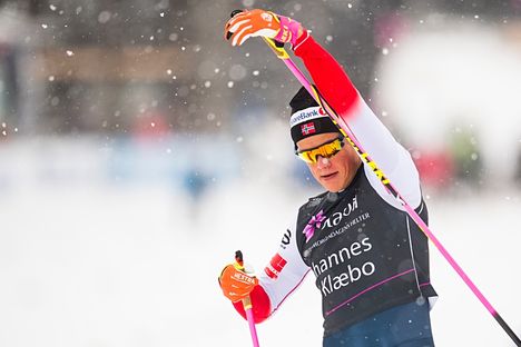 Johannes Hösflot Kläbo sprintade till seger i Beitostölen på lördagen. FOTO: Jon Olav Nesvold/Bildbyrån. Johannes Hösflot Kläbo sprintade till seger i Beitostölen på lördagen. FOTO: Jon Olav Nesvold/Bildbyrån.