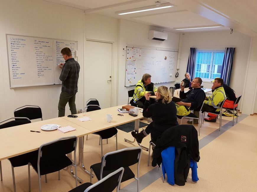 Driftstavle i bruk hos vei og utemiljø