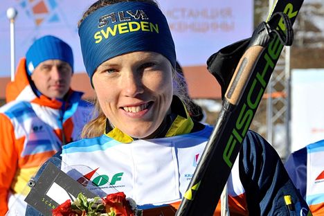 Tove Alexandersson vann säsongens andra världscuptävling i skidorientering. FOTO: Nordenmark Adventure. Tove Alexandersson vann säsongens andra världscuptävling i skidorientering. FOTO: Nordenmark Adventure.