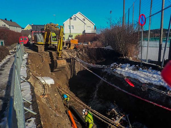 (Illustrasjonsfoto) Arbeid i Prestegårdsveien