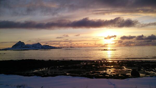 Solnedgang Værøya