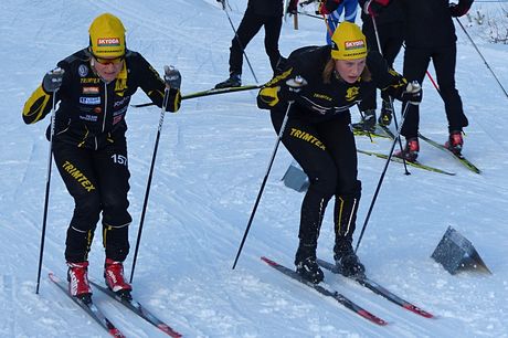 Ulricehamns IF:s Hanna Falk och Maria Nordström är ett av favoritparen till torsdagen SM i teamsprint i Bruksvallarna. FOTO: Johan Trygg/Längd.se Ulricehamns IF:s Hanna Falk och Maria Nordström är ett av favoritparen till torsdagen SM i teamsprint i Bruksvallarna. FOTO: Johan Trygg/Längd.se