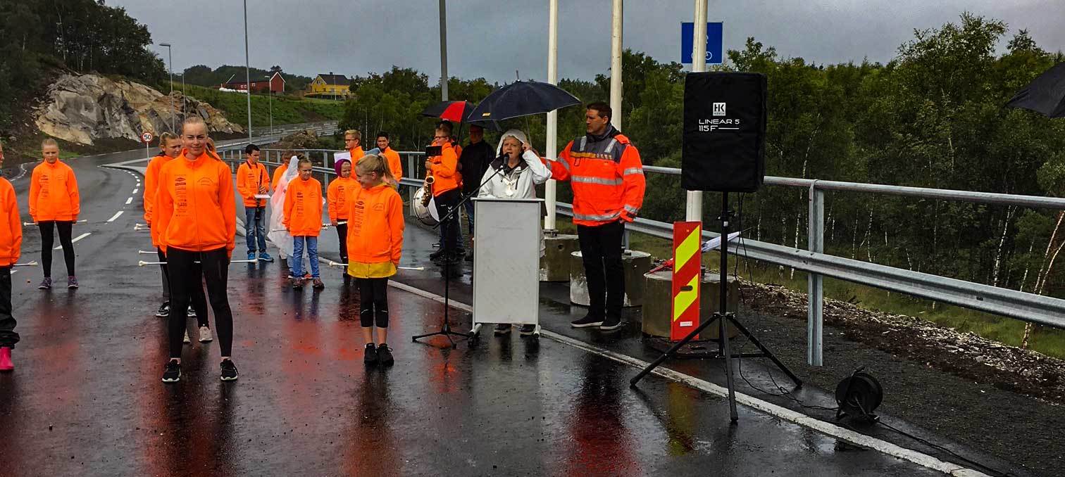 Åpning av gang og sykkelvei på Eigerøy