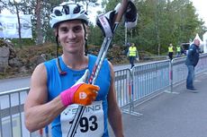 Victor Gustafsson gick för seger men var ändå en glad tvåa på Sting Hill Race. FOTO: Johan Trygg/Längd.se. Victor Gustafsson gick för seger men var ändå en glad tvåa på Sting Hill Race. FOTO: Johan Trygg/Längd.se.