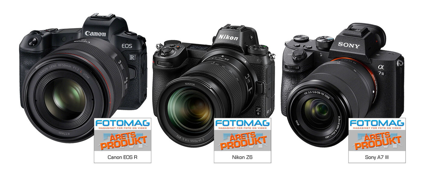Canon EOS R, Nikon Z6 og Sony A7 III konkurrerer på målfoto om interessen blant de nye fullformat speilreflekskameraene.