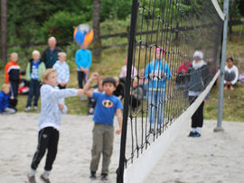 Volleyball i vannbassengan