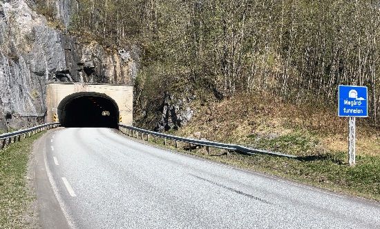 Dette er den første av mange tunneler videre nordover
