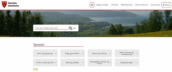 Ny nettside for Sørreisa Kommune