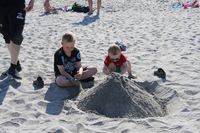 Sandslott og skjellkonkurranse
