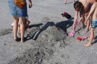 Sandslott og skjellkonkurranse