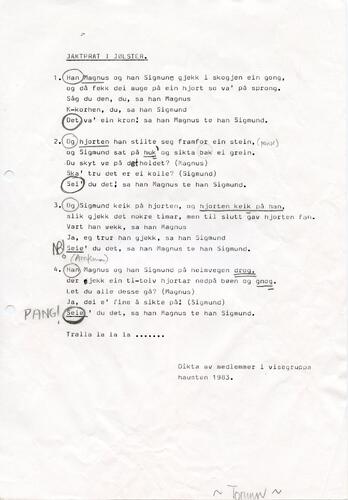 Jaktprat i Jølster 1983