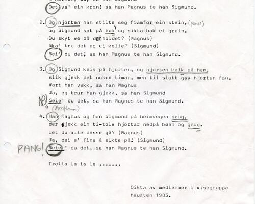 Jaktprat i Jølster 1983
