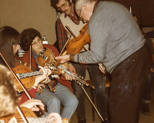 Kurs med Lars Skjervheim 1985 foto 1-2