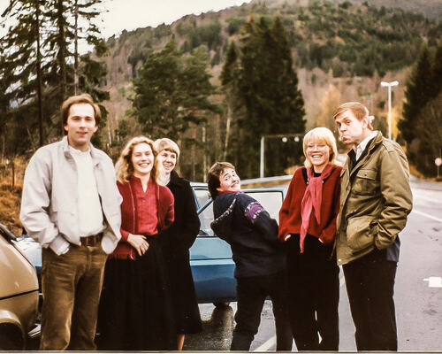Visegruppa på veg til Kaupanger 1984-2