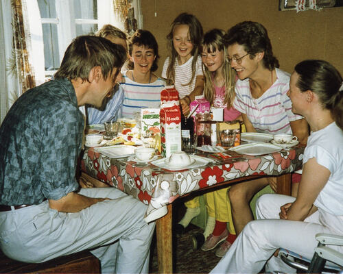 På veg til Landsfestivalen på  Heimdal 1987-2